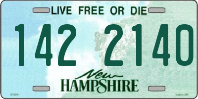 NH license plate 1422140