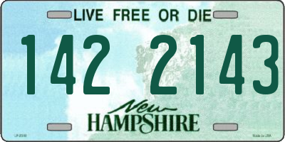 NH license plate 1422143