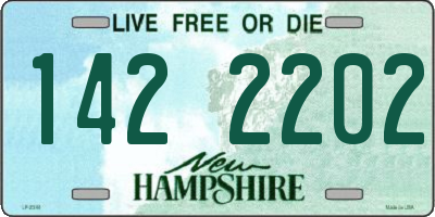 NH license plate 1422202