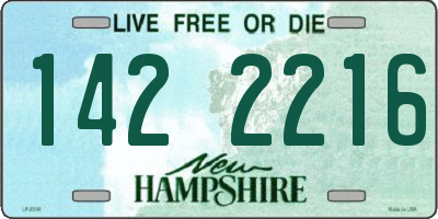 NH license plate 1422216