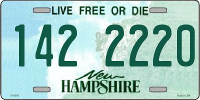NH license plate 1422220