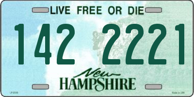 NH license plate 1422221