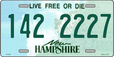 NH license plate 1422227