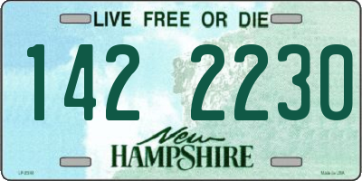 NH license plate 1422230