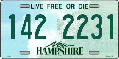 NH license plate 1422231