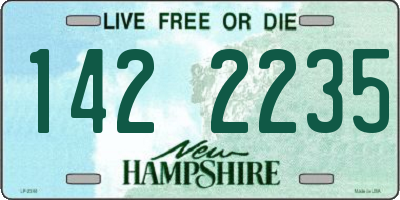 NH license plate 1422235