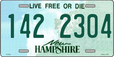 NH license plate 1422304