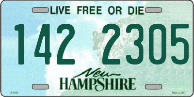 NH license plate 1422305