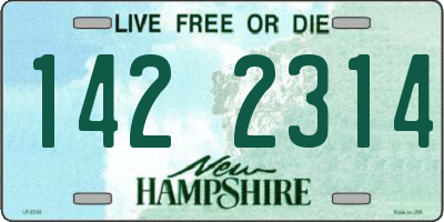 NH license plate 1422314