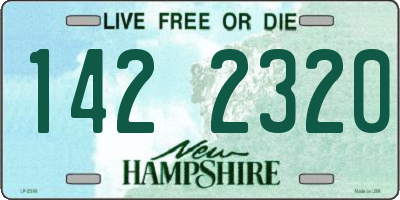 NH license plate 1422320