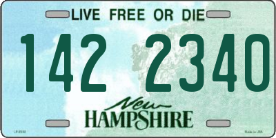 NH license plate 1422340