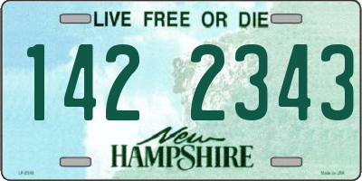 NH license plate 1422343
