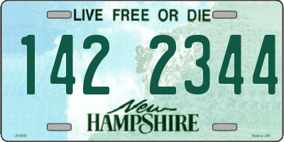 NH license plate 1422344