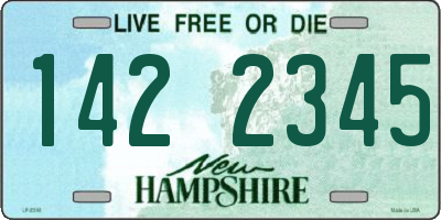 NH license plate 1422345