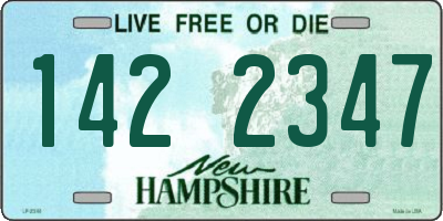 NH license plate 1422347