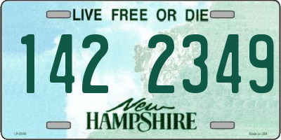 NH license plate 1422349