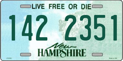 NH license plate 1422351