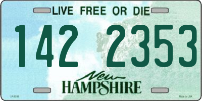 NH license plate 1422353