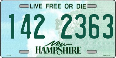 NH license plate 1422363