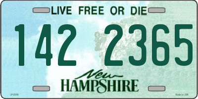 NH license plate 1422365