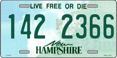 NH license plate 1422366