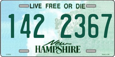 NH license plate 1422367