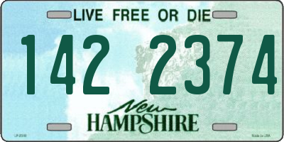NH license plate 1422374