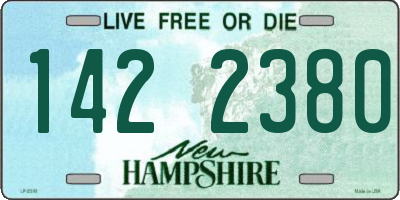 NH license plate 1422380