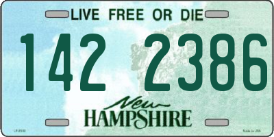 NH license plate 1422386