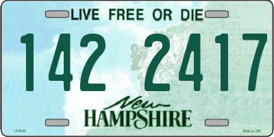 NH license plate 1422417