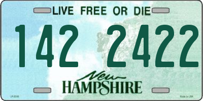 NH license plate 1422422
