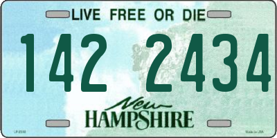 NH license plate 1422434