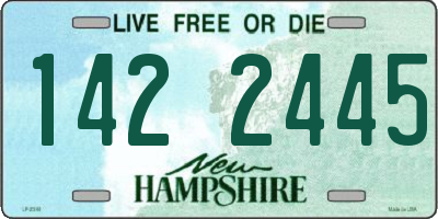 NH license plate 1422445