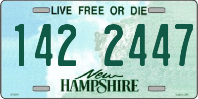 NH license plate 1422447