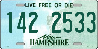 NH license plate 1422533