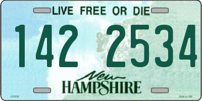 NH license plate 1422534