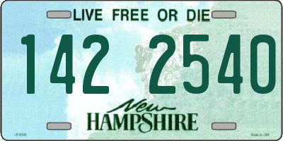 NH license plate 1422540