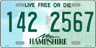 NH license plate 1422567