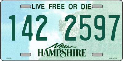 NH license plate 1422597