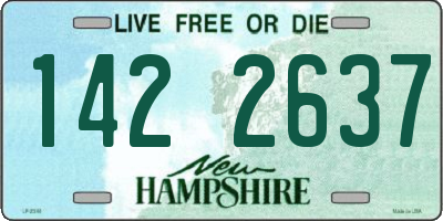 NH license plate 1422637