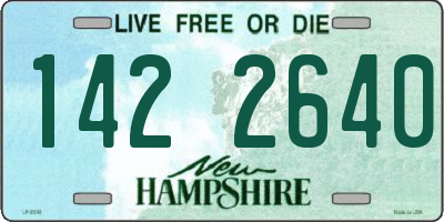 NH license plate 1422640