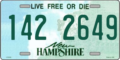 NH license plate 1422649
