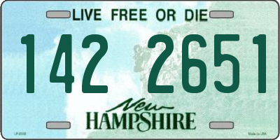 NH license plate 1422651
