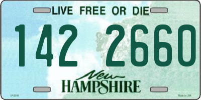 NH license plate 1422660