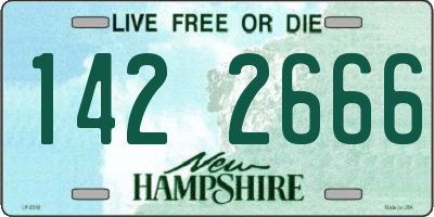 NH license plate 1422666