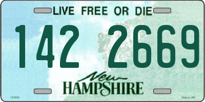 NH license plate 1422669