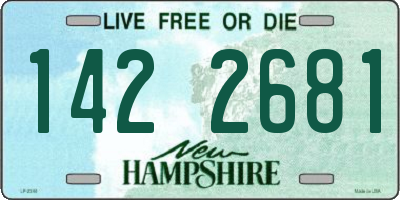 NH license plate 1422681