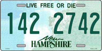 NH license plate 1422742