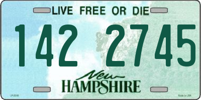 NH license plate 1422745