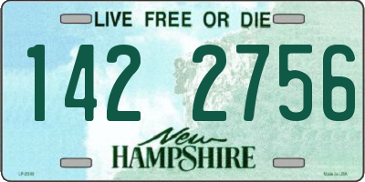 NH license plate 1422756